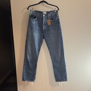 Agolde Men's Straight Blue Jeans
